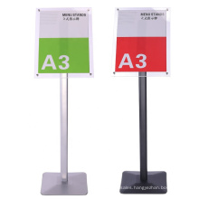 Acrylic Floor Standing Sign Display Card A3 Sign Vertical Billboard Display Stand A4 Guide Sign